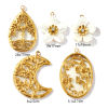 Picture of Eco-friendly PVD Vacuum Plating Waterproof Anti-Tarnish Hypoallergenic 304 Stainless Steel & Natural Shell Charms 18K Real Gold Plated