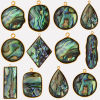 Picture of Eco-friendly 304 Stainless Steel & Natural Shell Charms Multicolor Geometric