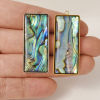 Picture of Eco-friendly 304 Stainless Steel & Natural Shell Charms Multicolor Geometric