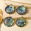 Picture of Eco-friendly 304 Stainless Steel & Natural Shell Charms Multicolor Geometric