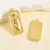 Picture of Eco-friendly 304 Stainless Steel Charms Multicolor Star Blue Rhinestone