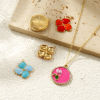Picture of Eco-friendly PVD Vacuum Plating Waterproof Anti-Tarnish Hypoallergenic 304 Stainless Steel Charms 18K Real Gold Plated Enamel