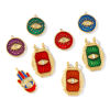 Picture of Eco-friendly PVD Vacuum Plating Waterproof Anti-Tarnish Hypoallergenic 304 Stainless Steel Religious Charms 18K Real Gold Plated Enamel Clear Rhinestone