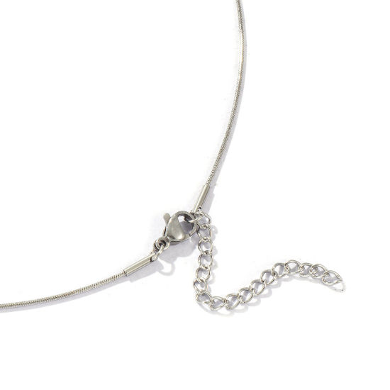 Image de Colliers En Gros Multicolore en 304 Acier Inoxydable, Chaîne Maille Serpent, aux Femmes Respectueux de la Nature Exquis Minimaliste Cadeau Bijoux pour Détaillants 1 Pièce