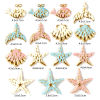 Picture of Eco-friendly PVD Vacuum Plating Waterproof Anti-Tarnish Hypoallergenic 304 Stainless Steel Charms 18K Real Gold Plated Enamel Pearlized