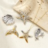 Picture of Eco-friendly PVD Vacuum Plating Waterproof Anti-Tarnish Hypoallergenic 304 Stainless Steel Ocean Jewelry Charms 18K Real Gold Plated & Silver Tone Two Tone