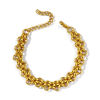Picture of Wholesale Link Chain Necklace & Bracelet, 18K Gold Plated 304 Stainless Steel, Women's Eco-friendly Simple Stylish Gift Jewelry For Retailer
