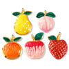 Picture of Eco-friendly PVD Waterproof Anti-Tarnish Hypoallergenic 304 Stainless Steel Charms Wholesale 18K Real Gold Plated Multicolor Enamel Fruit