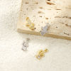 Picture of Brass West Cowboy Charms Wholesale Cactus Mini Clear Cubic Zirconia
