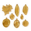 Picture of Eco-friendly PVD 304 Stainless Steel Charms Wholesale 18K Gold Plated Geometric
