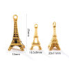 Picture of 1 Piece Eco-friendly PVD Waterproof Anti-Tarnish Hypoallergenic 304 Stainless Steel Travel Charms Wholesale 18K Real Gold Plated Eiffel Tower