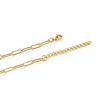 Picture of Wholesale Paperclip Link Chain Necklace, Multicolor 304 Stainless Steel, Unisex Eco-friendly Stylish Minimalist Gift Jewelry For Retailer, Chain Size: 12x4mm, 1 Piece