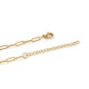 Picture of Wholesale Flat Paperclip Link Chain Necklace, Multicolor 304 Stainless Steel, Unisex Eco-friendly Stylish Minimalist Gift Jewelry For Retailer, Chain Size: 9x3mm, 1 Piece