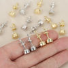 Picture of Eco-friendly Brass Charms Wholesale Real Gold Plated Ballerina 3D 22mm x 9mm