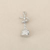 Picture of Eco-friendly Brass Charms Wholesale Real Gold Plated Ballerina 3D 22mm x 9mm