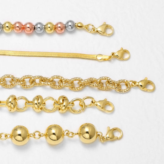 Image de 1 Pièce Colliers En Gros Chaînes en Laiton Multicolore