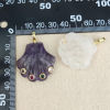 Picture of 1 Piece Brass & Gemstone Ocean Jewelry Pendants Wholesale 18K Gold Plated Shell Multicolour Cubic Zirconia 3.8cm x 3cm
