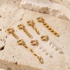 Picture of 2 PCs Eco-friendly PVD Waterproof Anti-Tarnish Hypoallergenic 304 Stainless Steel Bikini Strap Clip On Charms Pendants For Beach Jewelry Making Wholesale 18K Real Gold Plated Link Chain