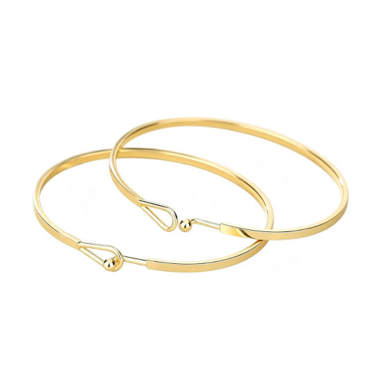 Image de 1 Pièce Bracelets En Gros en Laiton Multicolore 6.2cm Dia.