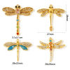 Picture of 1 Piece Eco-friendly PVD Waterproof Anti-Tarnish Hypoallergenic 304 Stainless Steel Insect Charms Wholesale 18K Real Gold Plated Dragonfly Animal Multicolour Cubic Zirconia