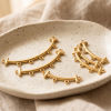 Picture of 5 PCs Eco-friendly PVD 304 Stainless Steel Connectors Charms Pendants Wholesale 18K Real Gold Plated Arc