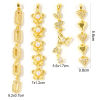 Picture of 2 PCs Brass Pendants Wholesale, Tassel 18K Gold Plated