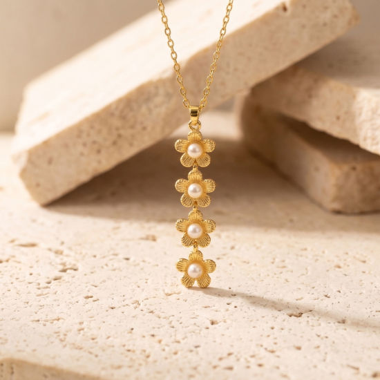 Image de 2 Pcs Pendentifs En Gros en Plaqué Or 18K en Laiton Franges