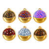 Picture of 2 PCs Eco-friendly PVD Waterproof Anti-Tarnish Hypoallergenic 304 Stainless Steel Charms Wholesale 18K Real Gold Plated Round Leopard Print Printed 25mm x 22mm