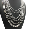 Picture of Wholesale Curb Link Chain Necklace, Multicolor 304 Stainless Steel, Women's Eco-friendly Simple Stylish Gift Jewelry For Retailer, 1 Piece