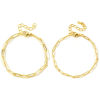 Picture of 1 Piece Brass Simple Paperclip Link Chain Bracelets Wholesale 18K Gold Plated