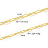 Picture of 1 Piece Brass Simple Paperclip Link Chain Bracelets Wholesale 18K Gold Plated