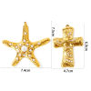 Picture of 1 Piece Eco-friendly PVD Waterproof Anti-Tarnish Hypoallergenic 304 Stainless Steel Pendants Wholesale 18K Real Gold Plated Acrylic Imitation Pearl