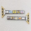 Picture of 2 Pairs 304 Stainless Steel Italian Charm Wrist Watch Adapter Connector Accessories, For Apple Watch Multicolor - Wholesale