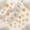 Picture of 10 PCs Eco-friendly 304 Stainless Steel Spacer Beads For DIY Bracelet Jewelry Making Findings Wholesale Multicolor Flower