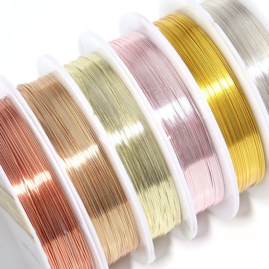 Picture of 1 Roll Brass Beading Wire Wholesale Multicolor