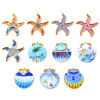 Picture of 1 Piece Eco-friendly PVD Waterproof Anti-Tarnish Hypoallergenic 304 Stainless Steel Ocean Jewelry Charms Wholesale 18K Real Gold Plated Printed