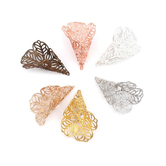 Imagen de Brass Beads Caps Cone Flower