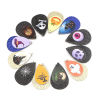 Bild von PU Leather Pendants Drop Black Halloween Bat Sequins 57mm x 37mm, 5 PCs
