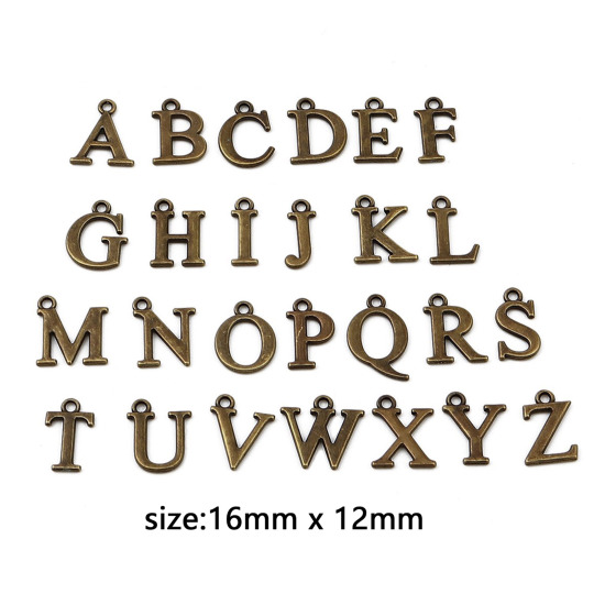 Picture of Zinc Based Alloy Pendants Capital Alphabet/ Letter