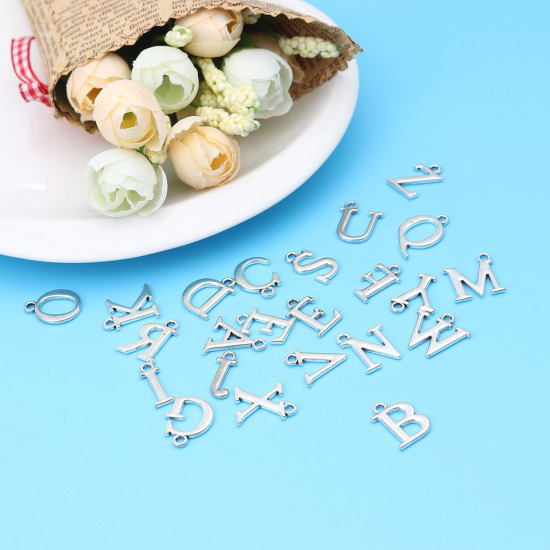 Picture of Zinc Based Alloy Pendants Capital Alphabet/ Letter