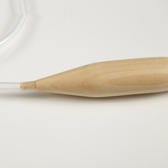 Image de Aiguilles Circulaire en Bambou Couleur Naturelle 40cm long