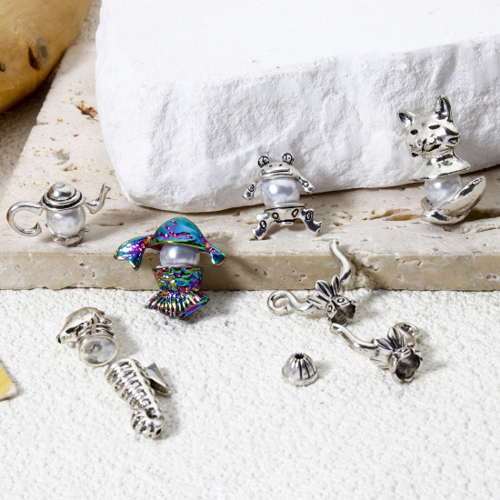 Image de Coupelles en Alliage de Zinc Animal Multicolore