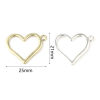 Picture of Zinc Based Alloy Charms Heart Multicolor 25mm x 21mm, 30 PCs