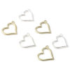 Picture of Zinc Based Alloy Charms Heart Multicolor 25mm x 21mm, 30 PCs