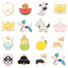 Image de Pendentifs en Alliage de Zinc Animal Multicolore Émail