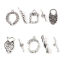 Zinc Based Alloy Toggle Clasps Antique Silver Color 10 Sets