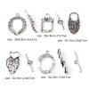 Picture of Zinc Based Alloy Toggle Clasps Antique Silver Color 10 Sets