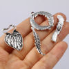 Picture of Zinc Based Alloy Toggle Clasps Antique Silver Color 10 Sets