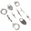 Picture of Zinc Based Alloy Toggle Clasps Antique Silver Color 10 Sets