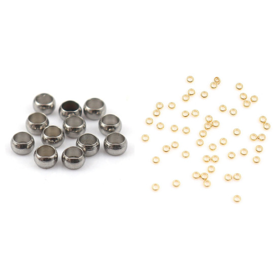Image de Perles à Écraser en Acier Inoxydable